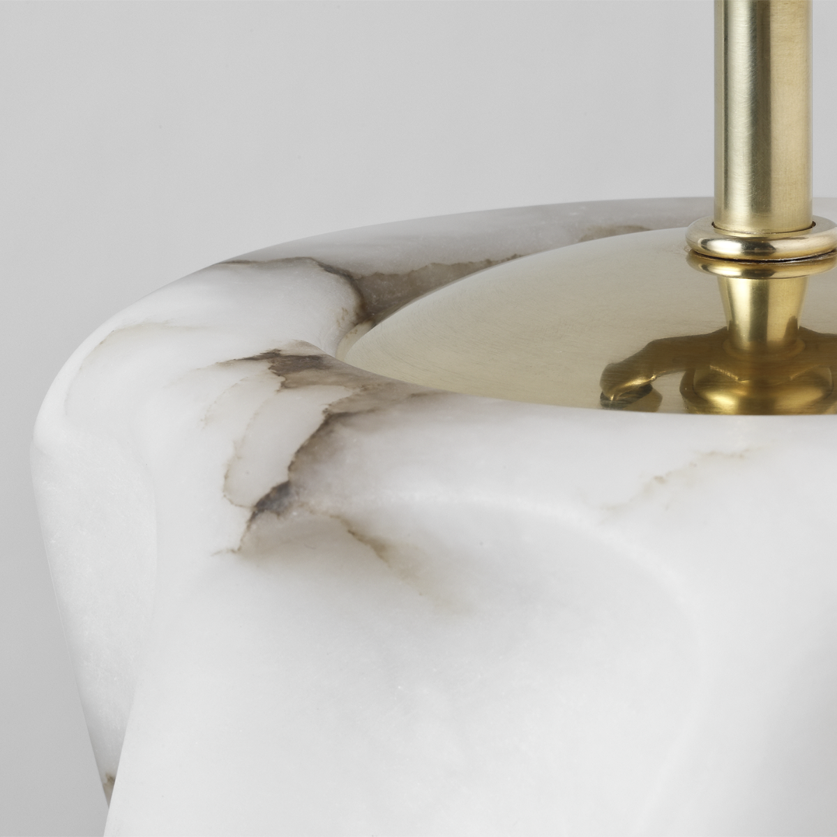 Ripley 25" Torsade Table Lamp | Alabaster | Linen Shade