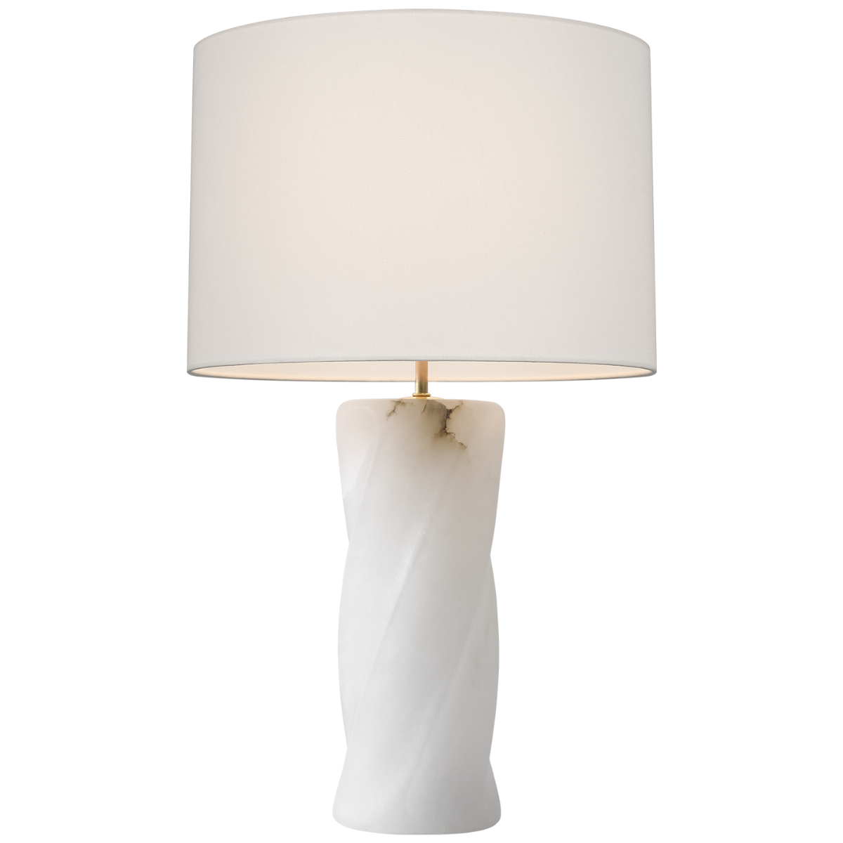 Ripley 29" Torsade Table Lamp | Alabaster | Linen Shade