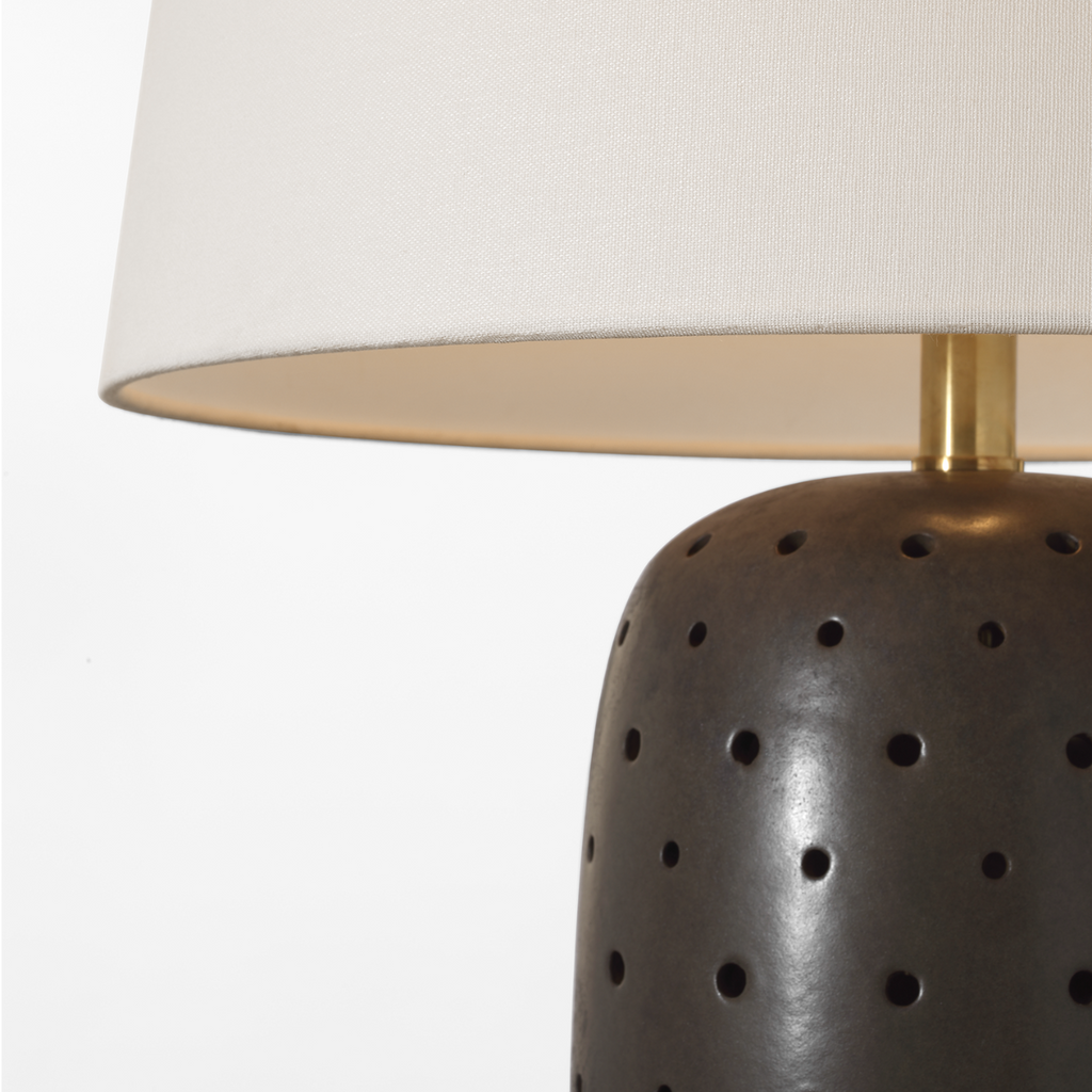 Samara 30" Table Lamp | Dusted Cocoa | Linen Shade