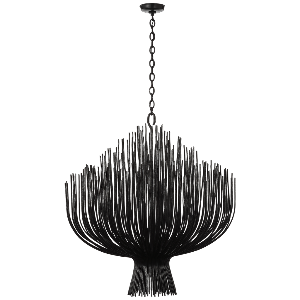 Astra 42" Sculpted Chandelier | Aged Iron