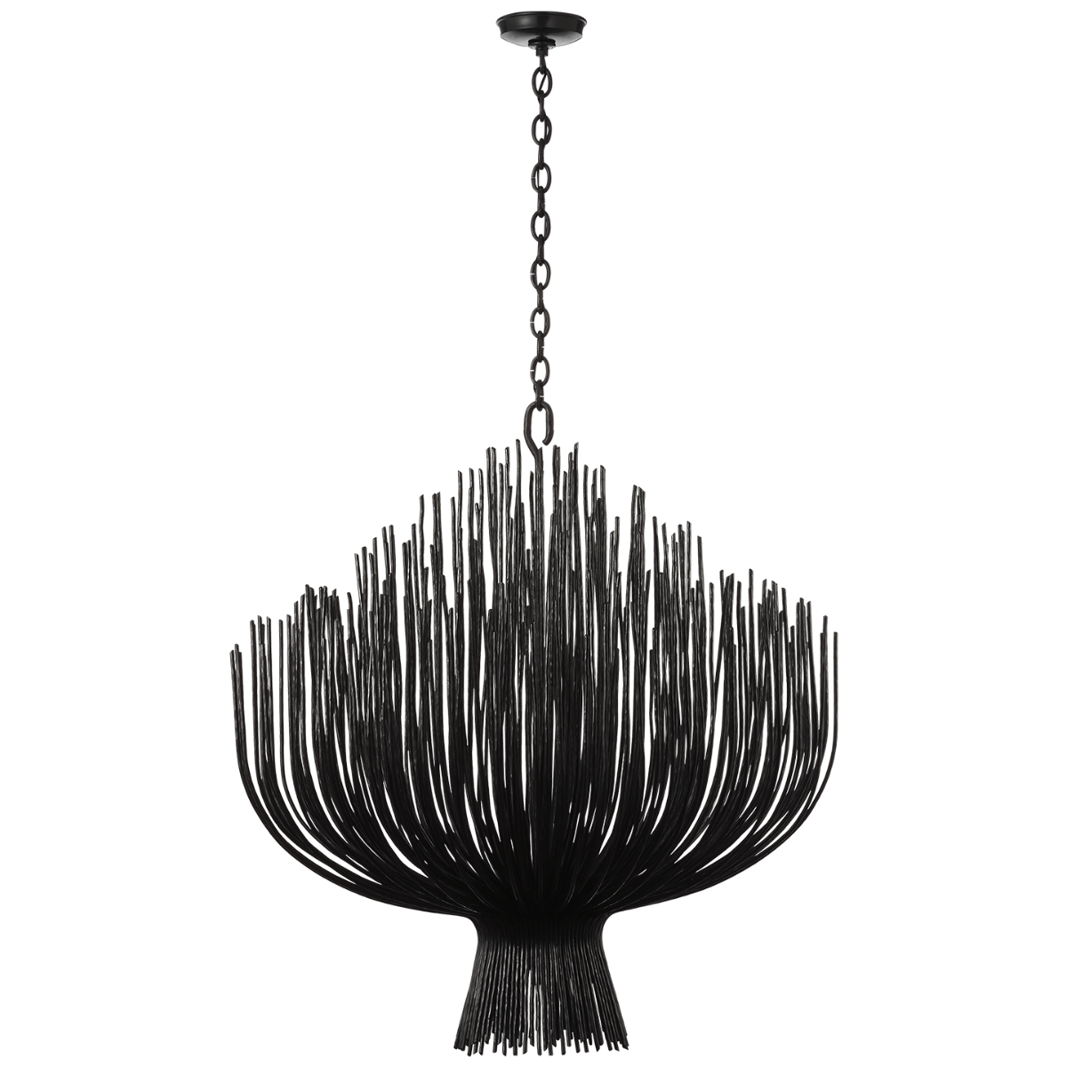 Astra 42" Sculpted Chandelier | Aged Iron