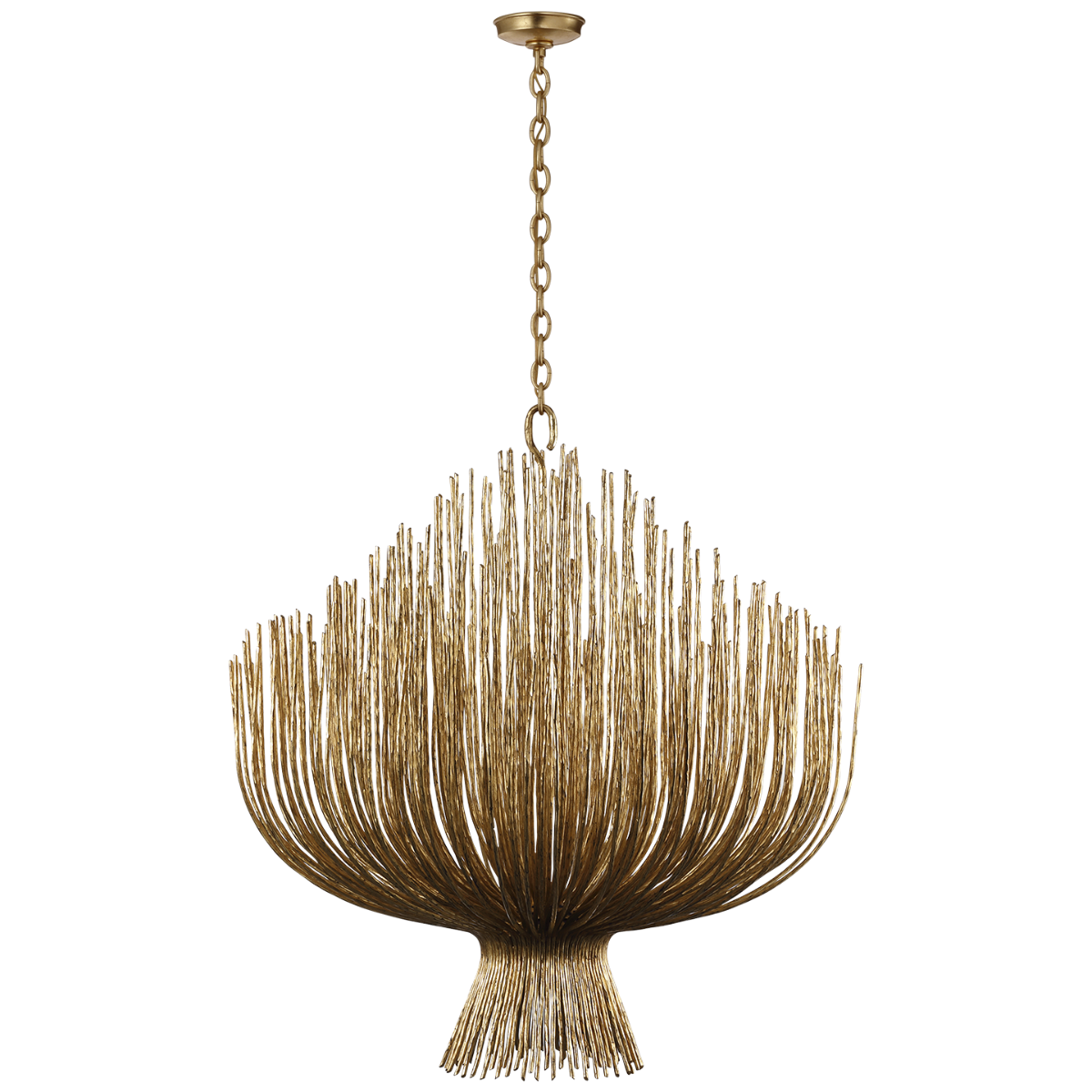 Astra 42" Sculpted Chandelier | Gilded Iron