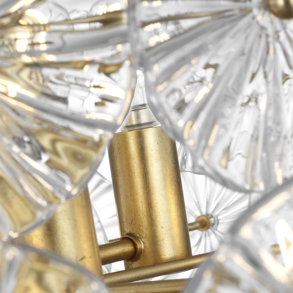 Gianna 24" Chandelier | Gild | Clear Glass