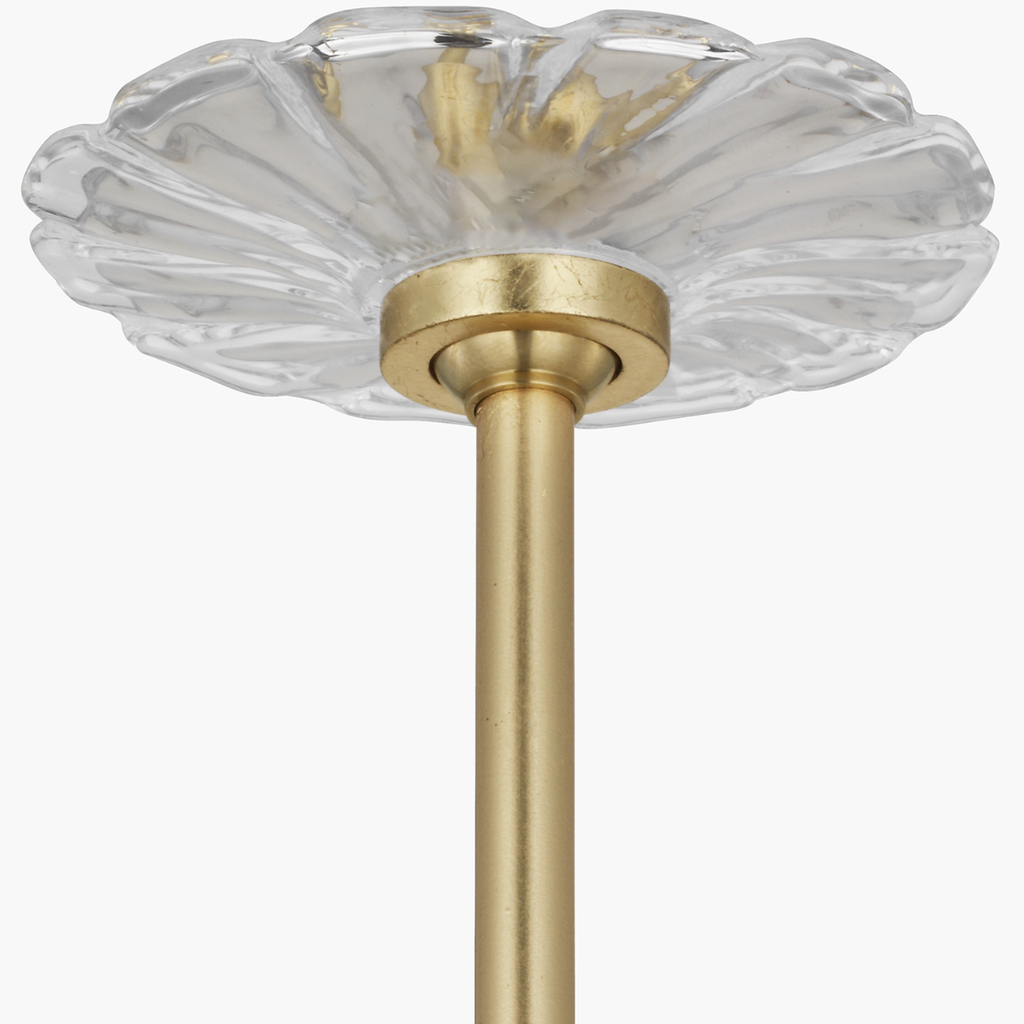 Gianna 24" Chandelier | Gild | Clear Glass