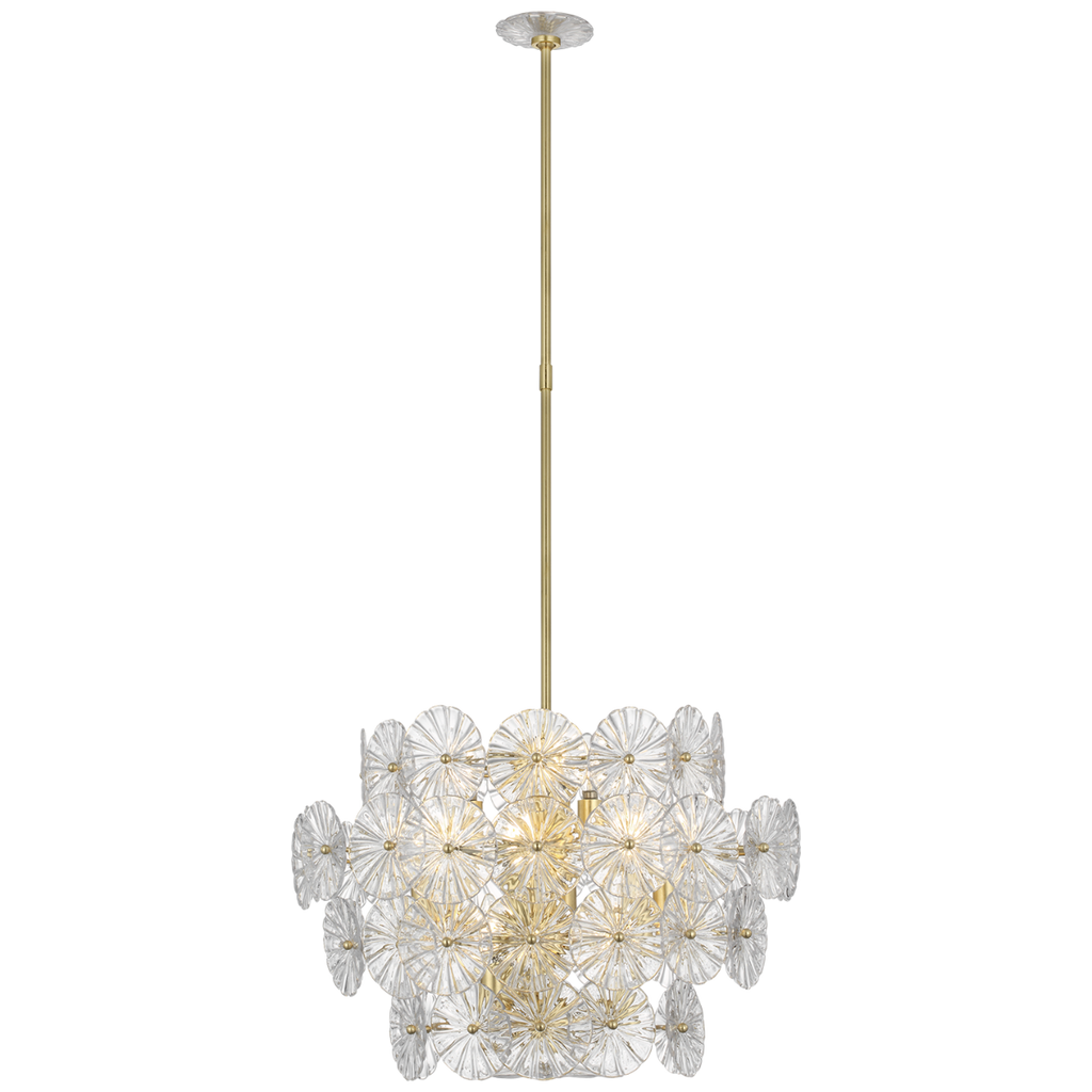 Gianna 24" Chandelier | Gild | Clear Glass