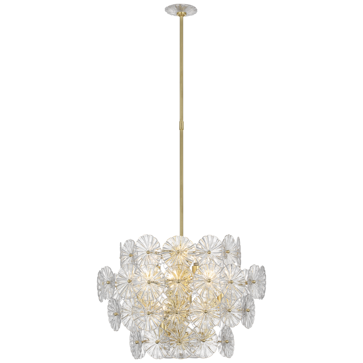 Gianna 24" Chandelier | Gild | Clear Glass