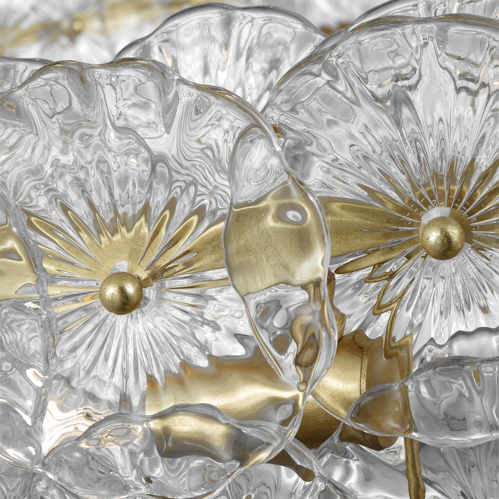 Gianna 36" Ring Chandelier | Gild | Clear Glass
