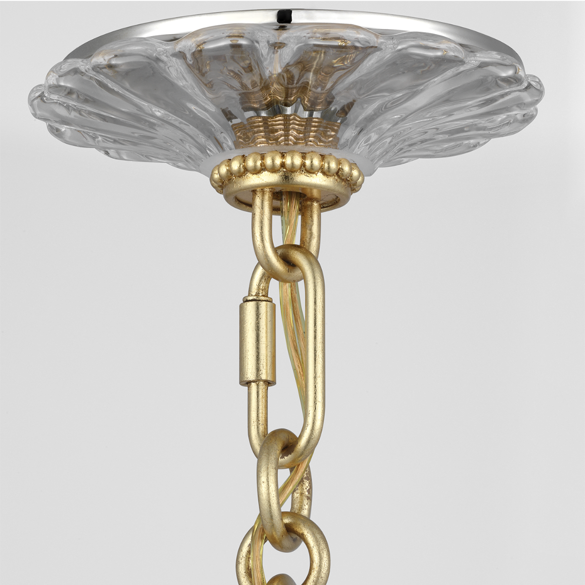 Gianna 36" Ring Chandelier | Gild | Clear Glass