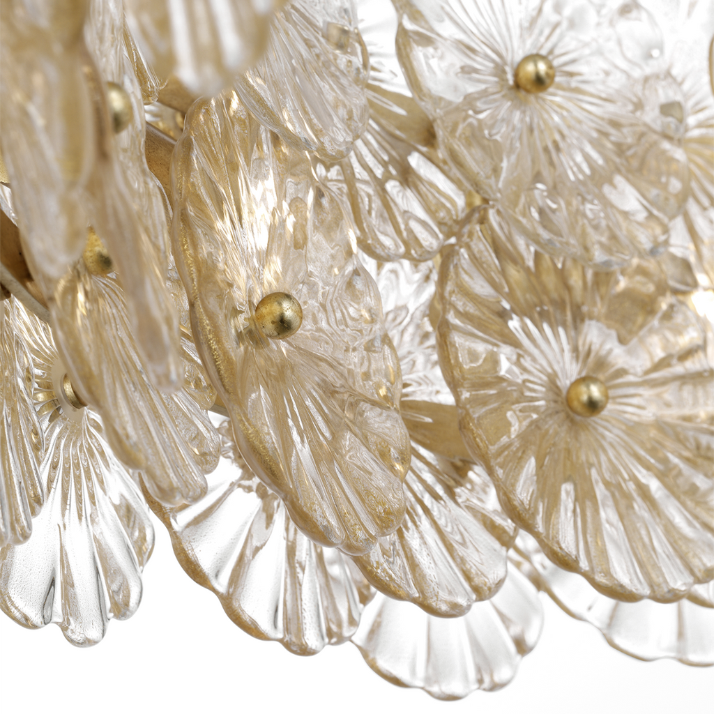 Gianna 36" Ring Chandelier | Gild | Gold Fleck Glass