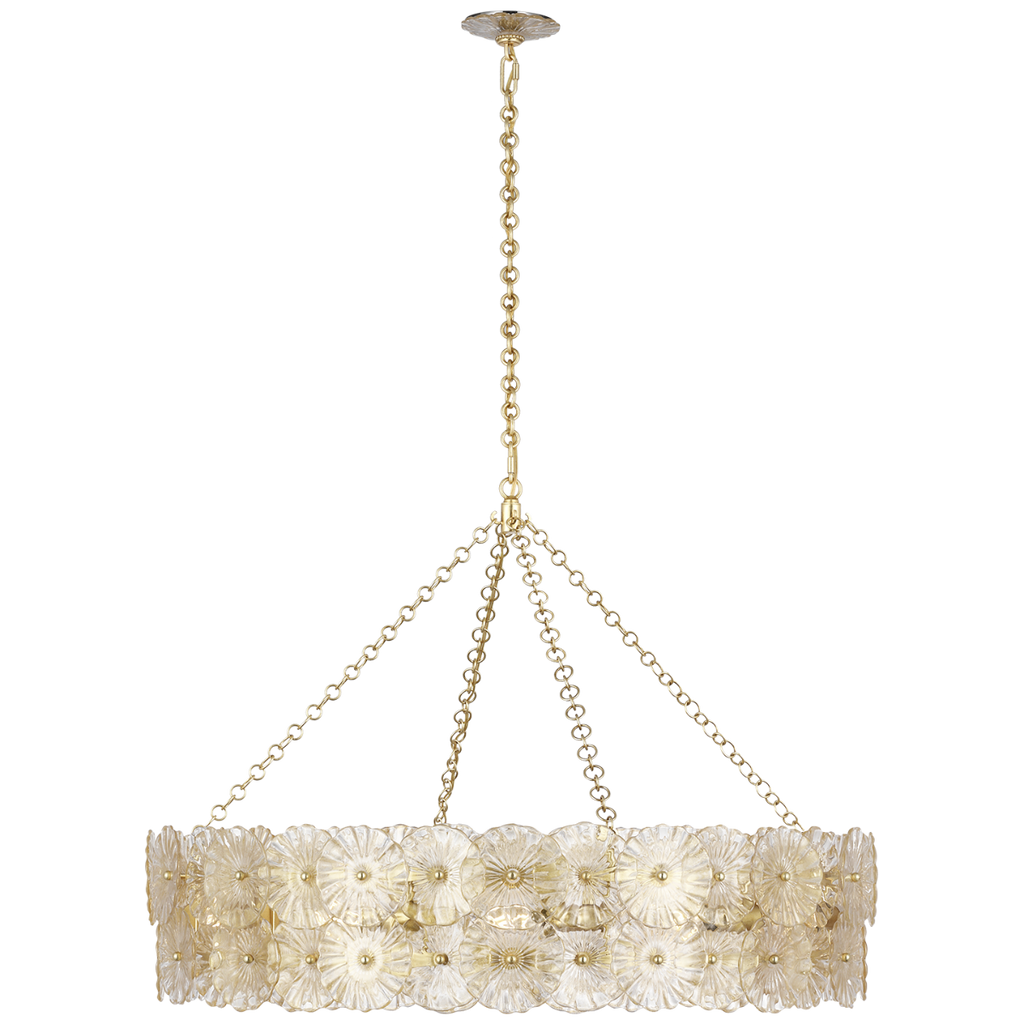 Gianna 36" Ring Chandelier | Gild | Gold Fleck Glass
