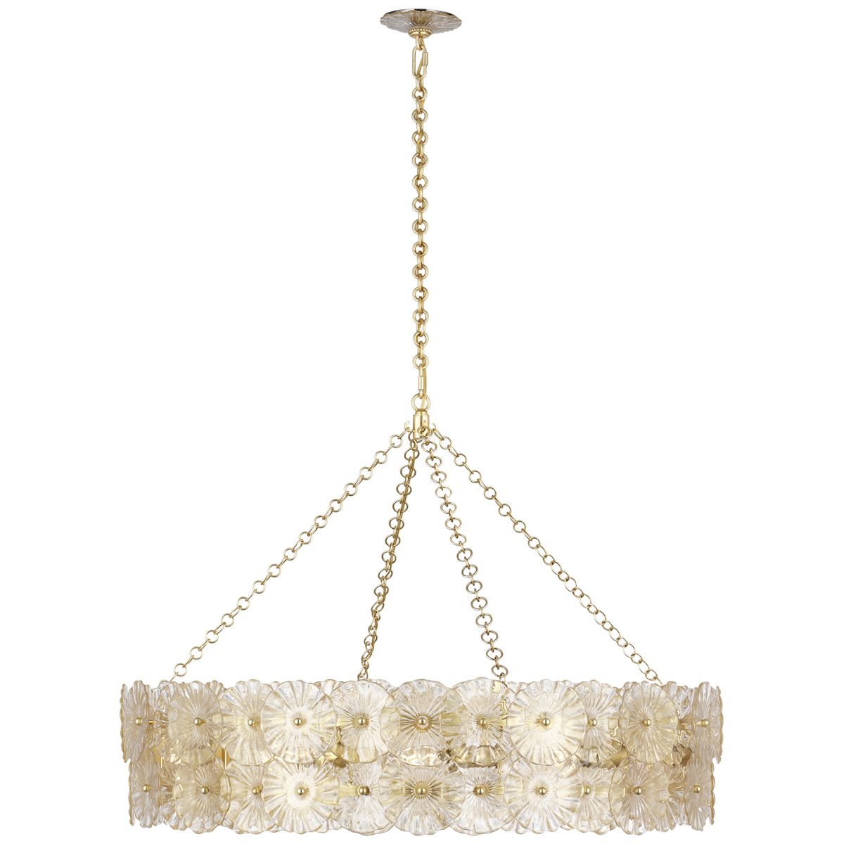 Gianna 36" Ring Chandelier | Gild | Gold Fleck Glass