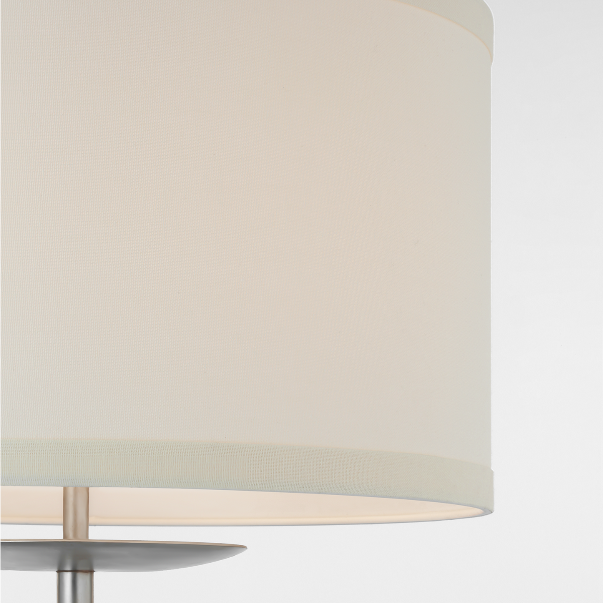Walker 58" Cordless Floor Lamp | Burnished Silver Leaf | Linen Shade