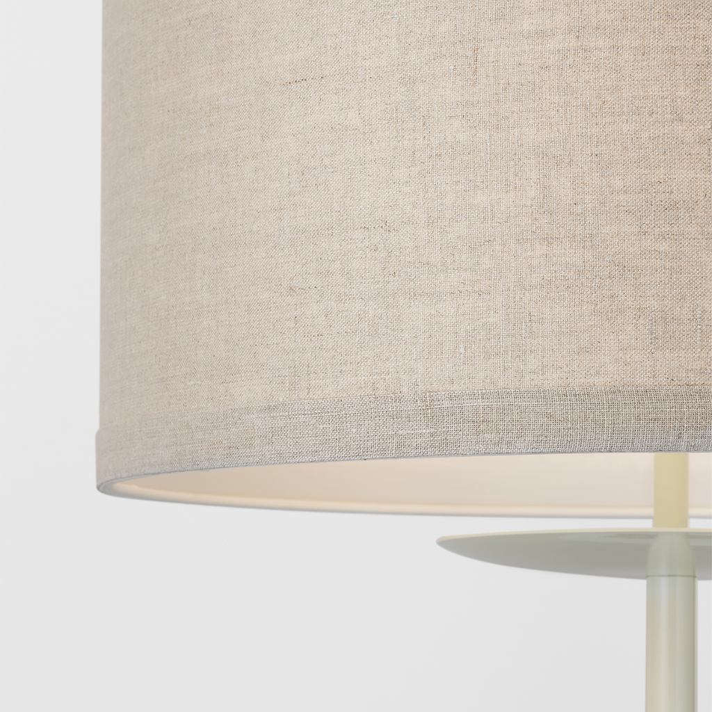 Walker 58" Cordless Floor Lamp | Light Cream | Natural Linen Shade