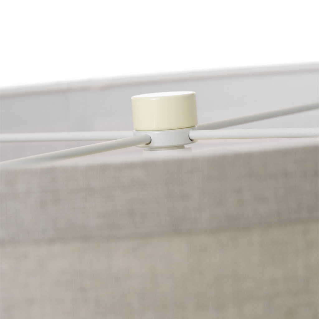 Walker 58" Cordless Floor Lamp | Light Cream | Natural Linen Shade