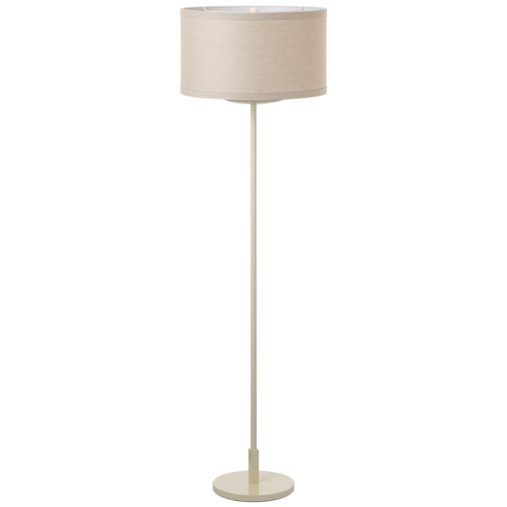 Walker 58" Cordless Floor Lamp | Light Cream | Natural Linen Shade