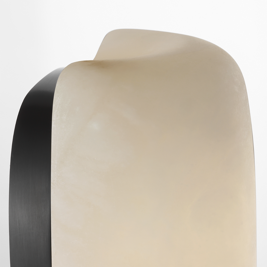 Formosa 20" Linear Sconce | Alabaster and Bronze