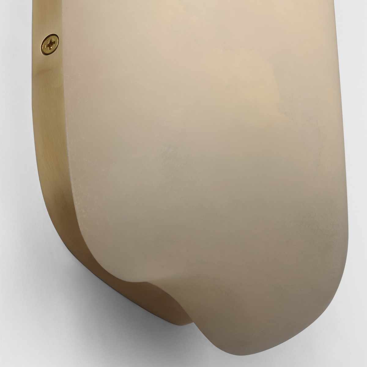 Formosa 26" Linear Sconce | Alabaster and Antique-Burnished Brass