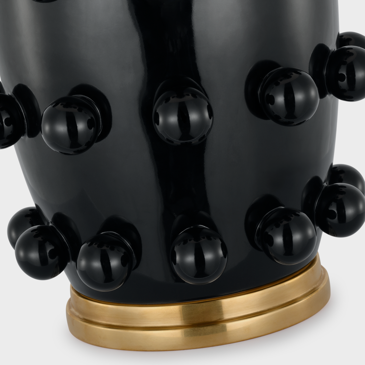 Linden Medium Cordless Table Lamp | Black | Linen Shade