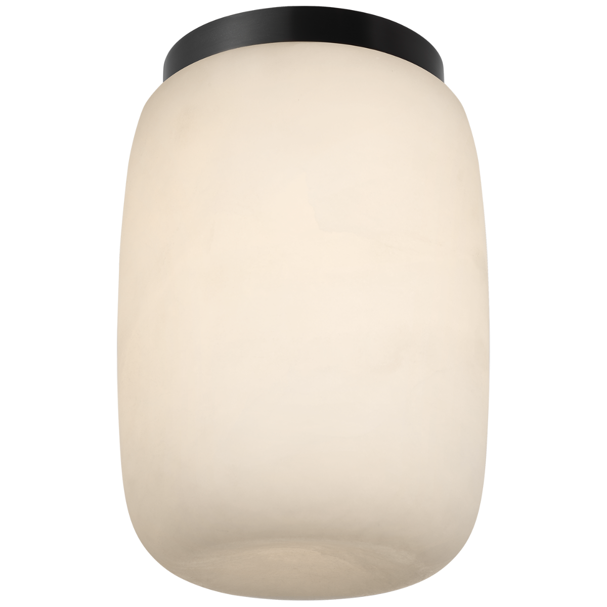 Formosa 5" Elongated Flush Mount | Alabaster and Bronze