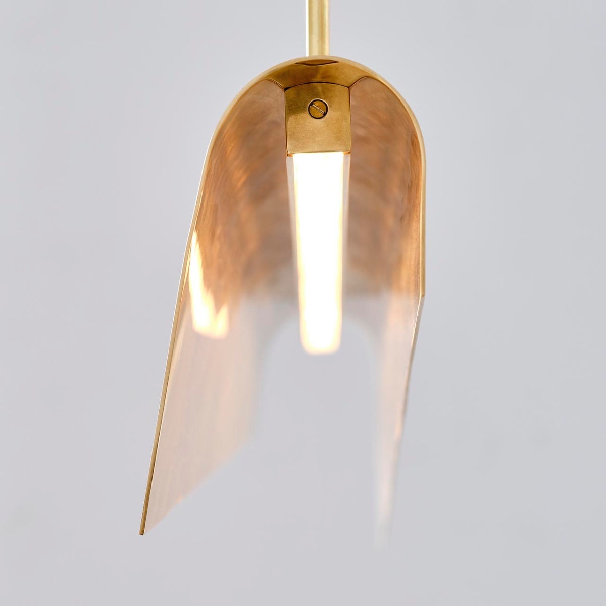 Piel 48" Linear Pendant | Antique-Burnished Brass