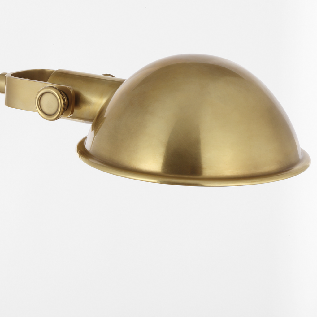 Fairfield Cordless Pharmacy Floor Lamp | Natural Brass