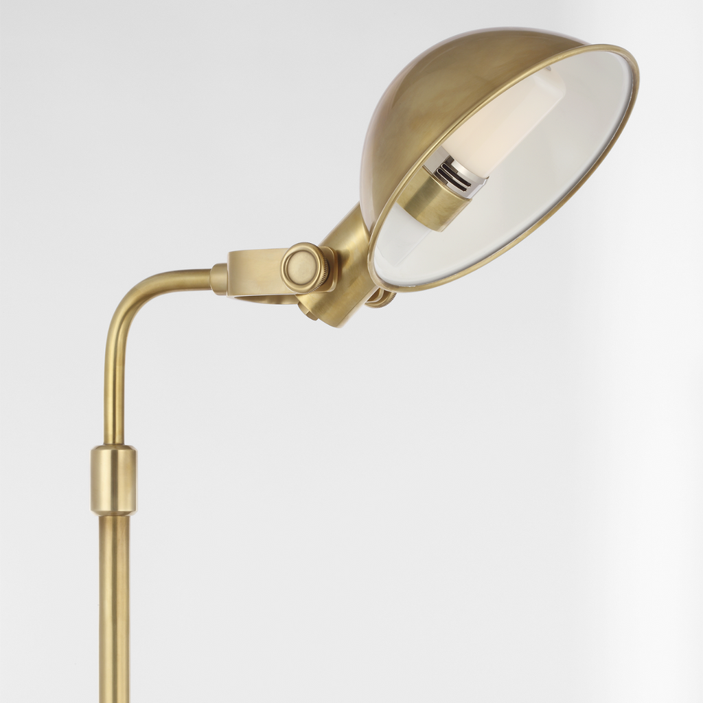 Fairfield Cordless Pharmacy Floor Lamp | Natural Brass