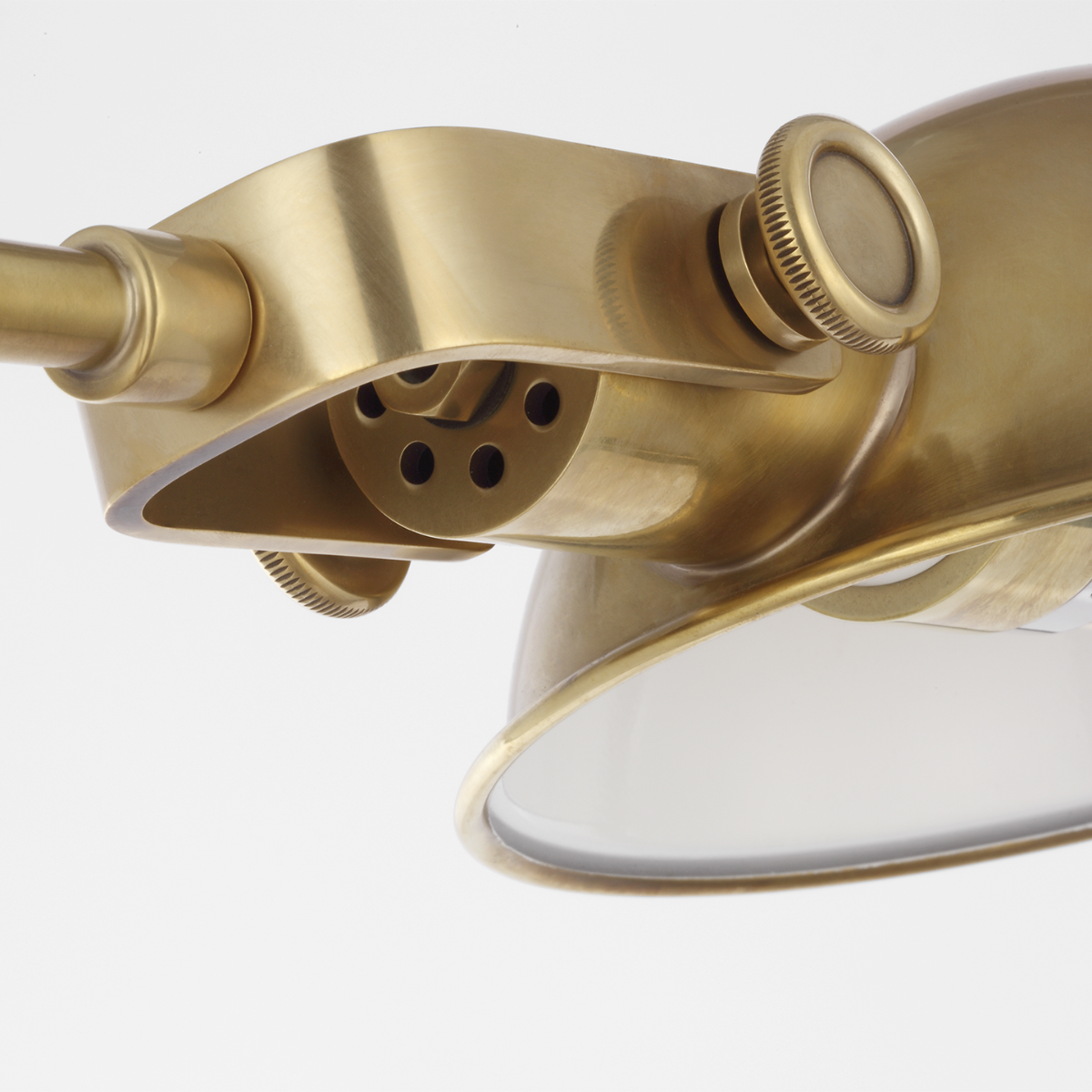 Fairfield Cordless Pharmacy Floor Lamp | Natural Brass