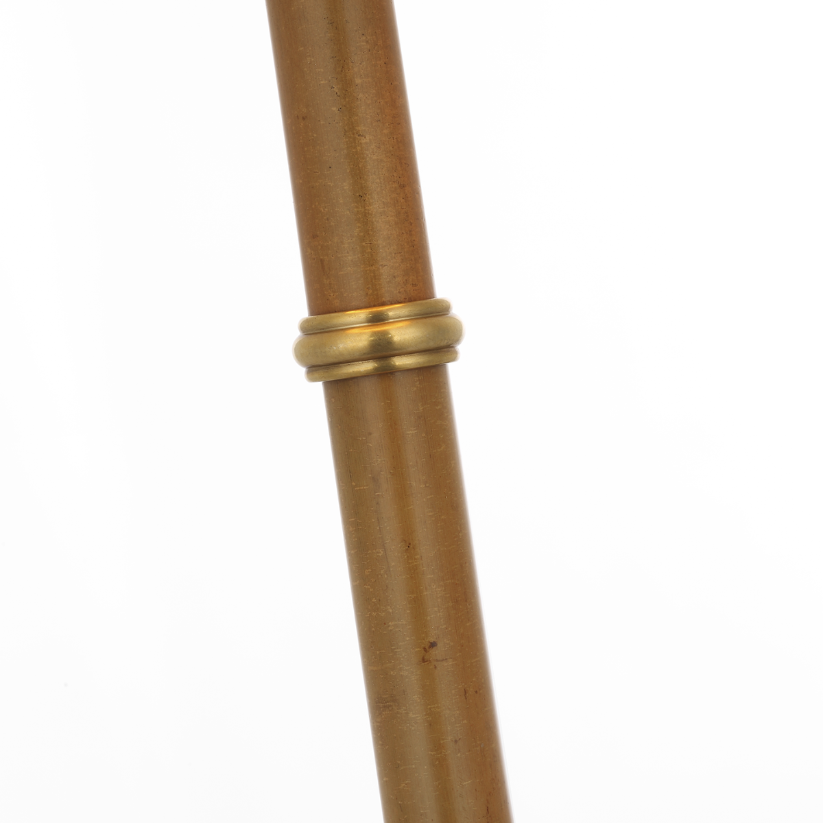 Dalfern 53" Cordless Reading Floor Lamp | Waxed Bamboo and Natural Brass | Natural Brass Shade