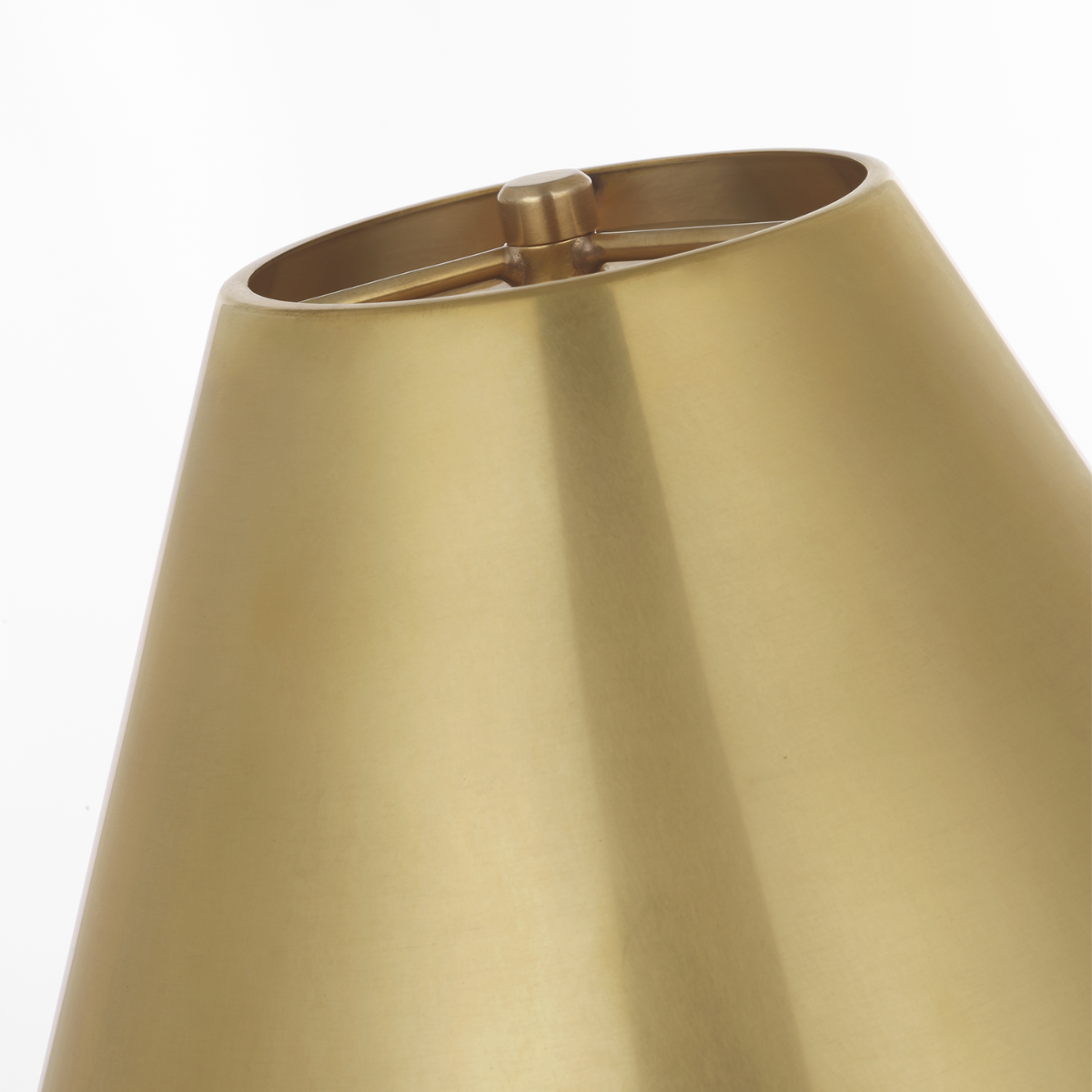 Dalfern 53" Cordless Reading Floor Lamp | Waxed Bamboo and Natural Brass | Natural Brass Shade