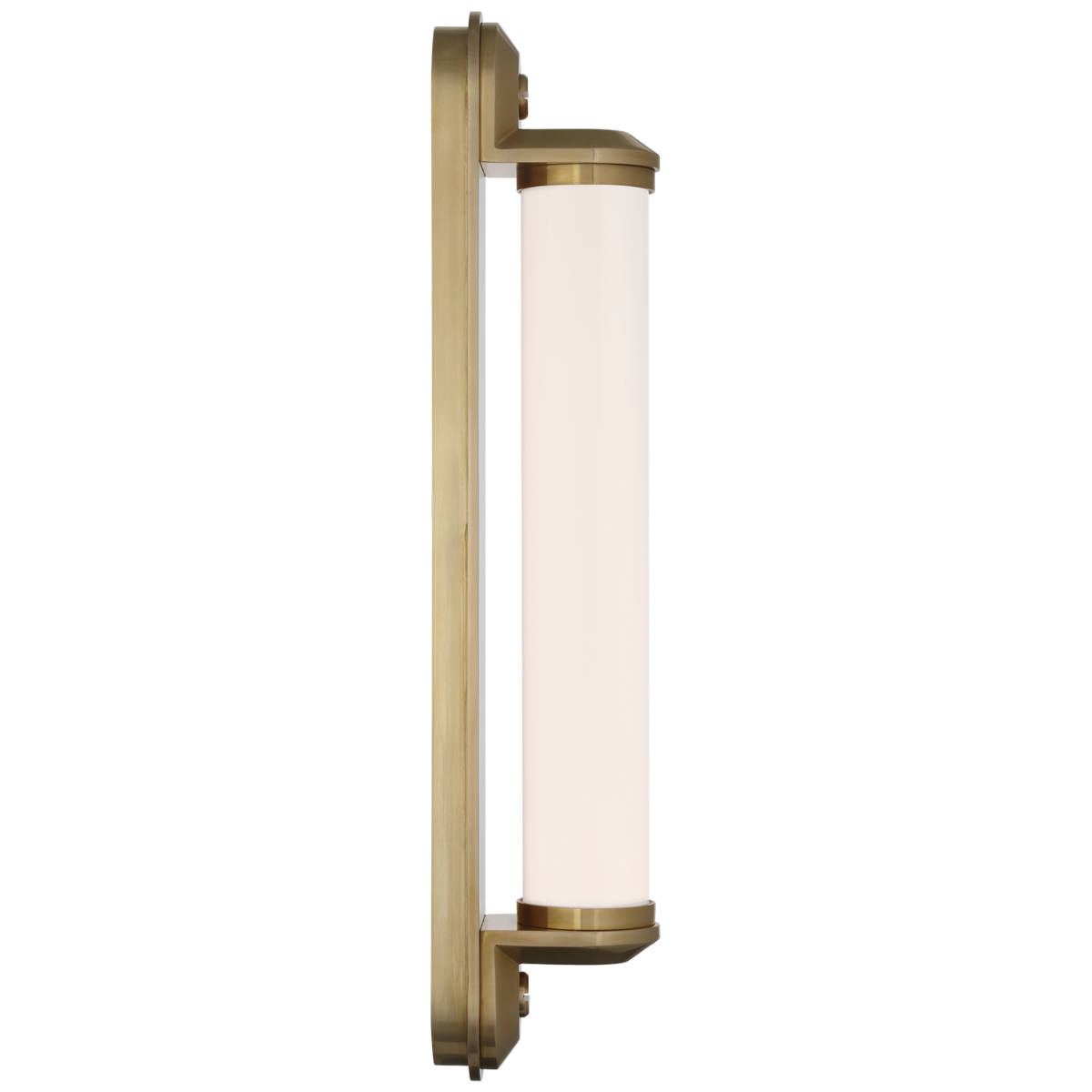 Belgrave 18" Linear Bath Light | Natural Brass | White Glass