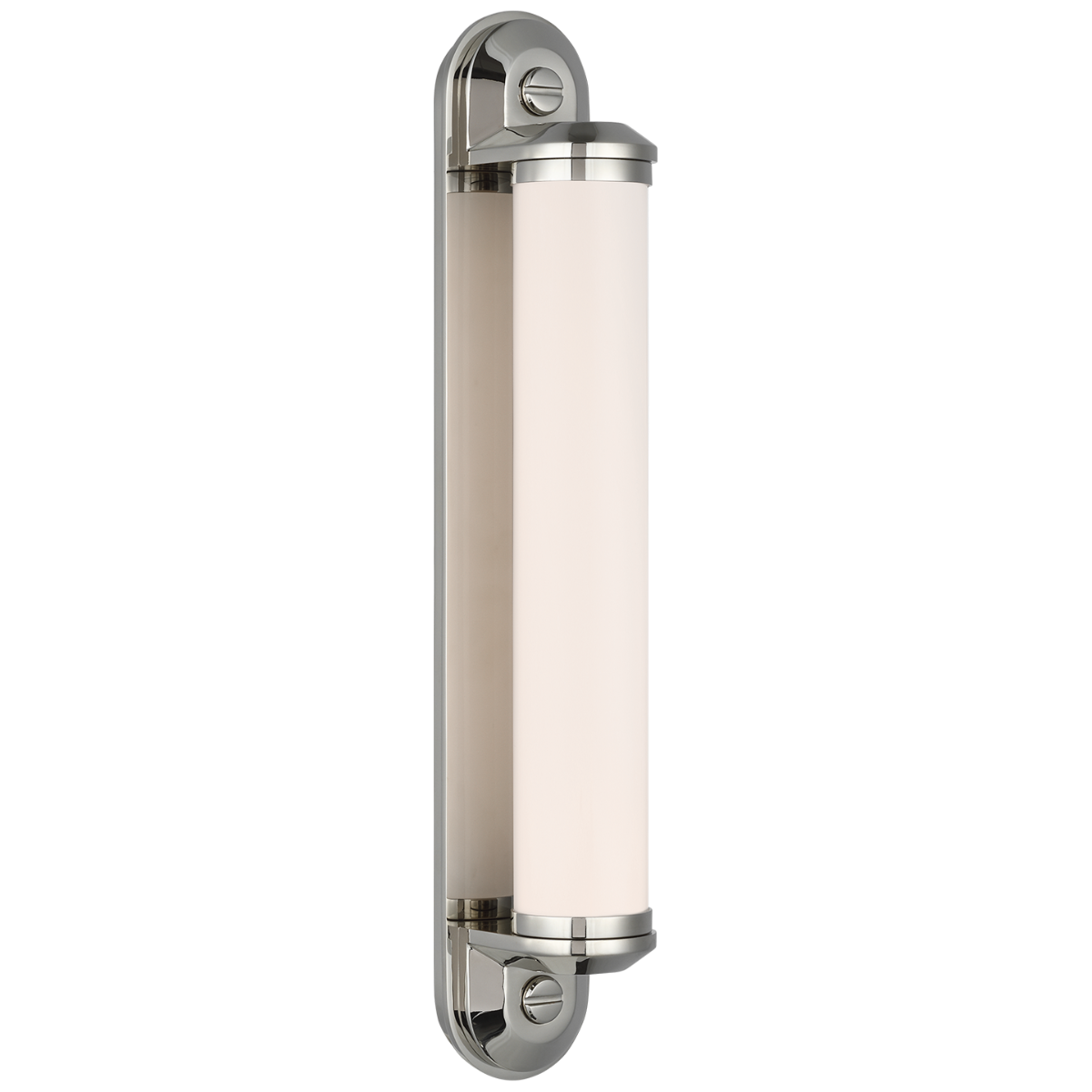 Belgrave 18" Linear Bath Light | Polished Nickel | White Glass