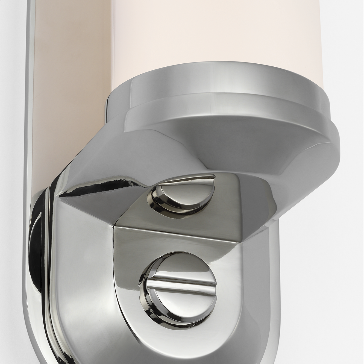 Belgrave 18" Linear Bath Light | Polished Nickel | White Glass