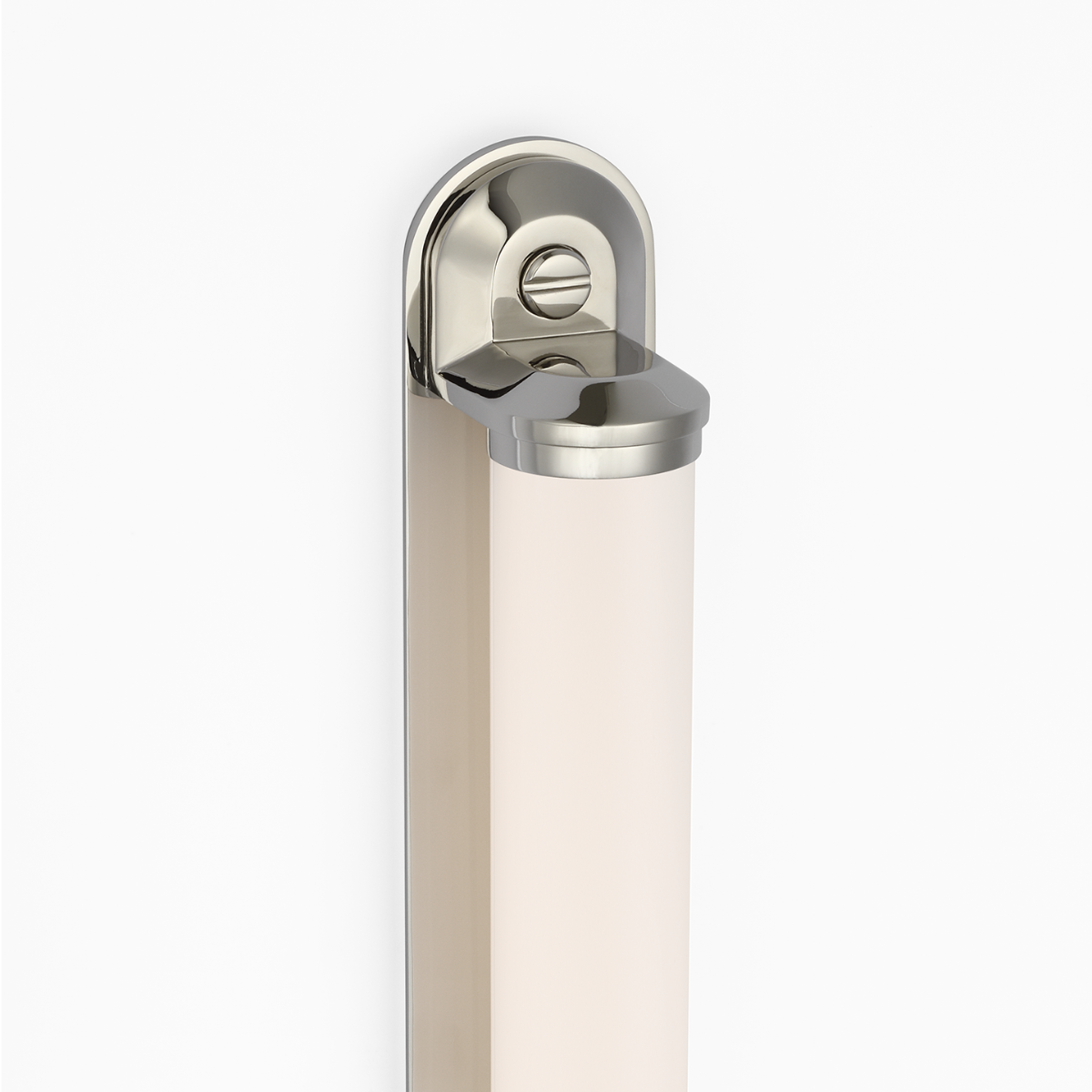 Belgrave 18" Linear Bath Light | Polished Nickel | White Glass