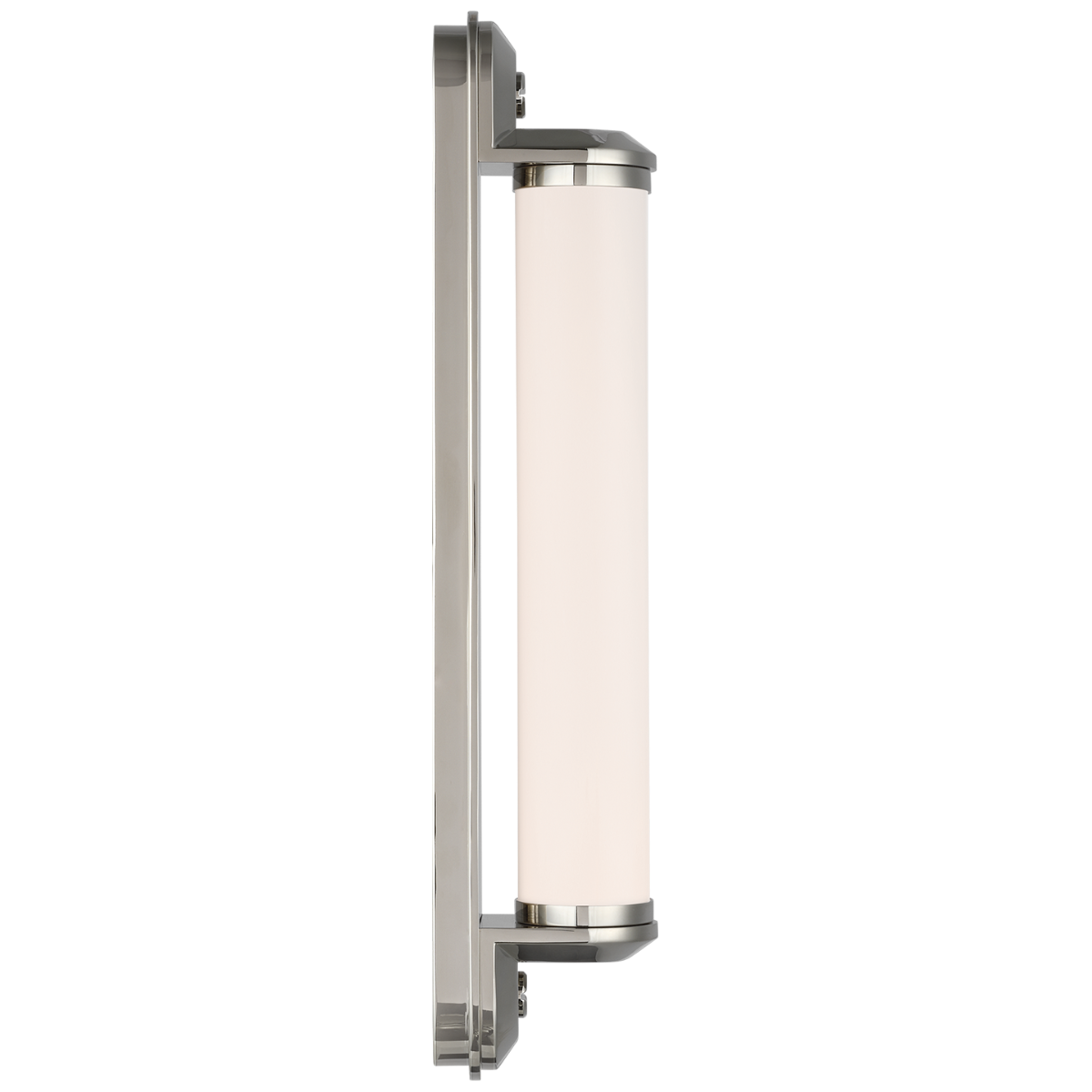Belgrave 18" Linear Bath Light | Polished Nickel | White Glass