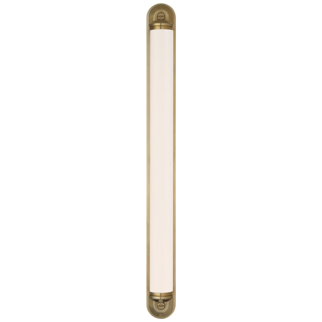 Belgrave 32" Linear Bath Light | Natural Brass | White Glass