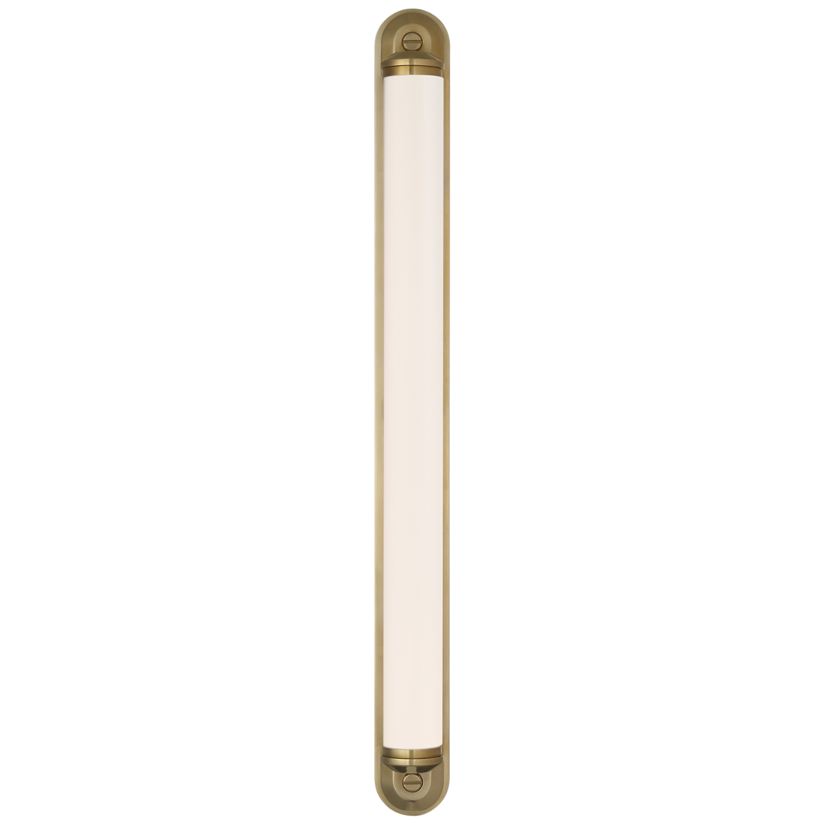 Belgrave 32" Linear Bath Light | Natural Brass | White Glass