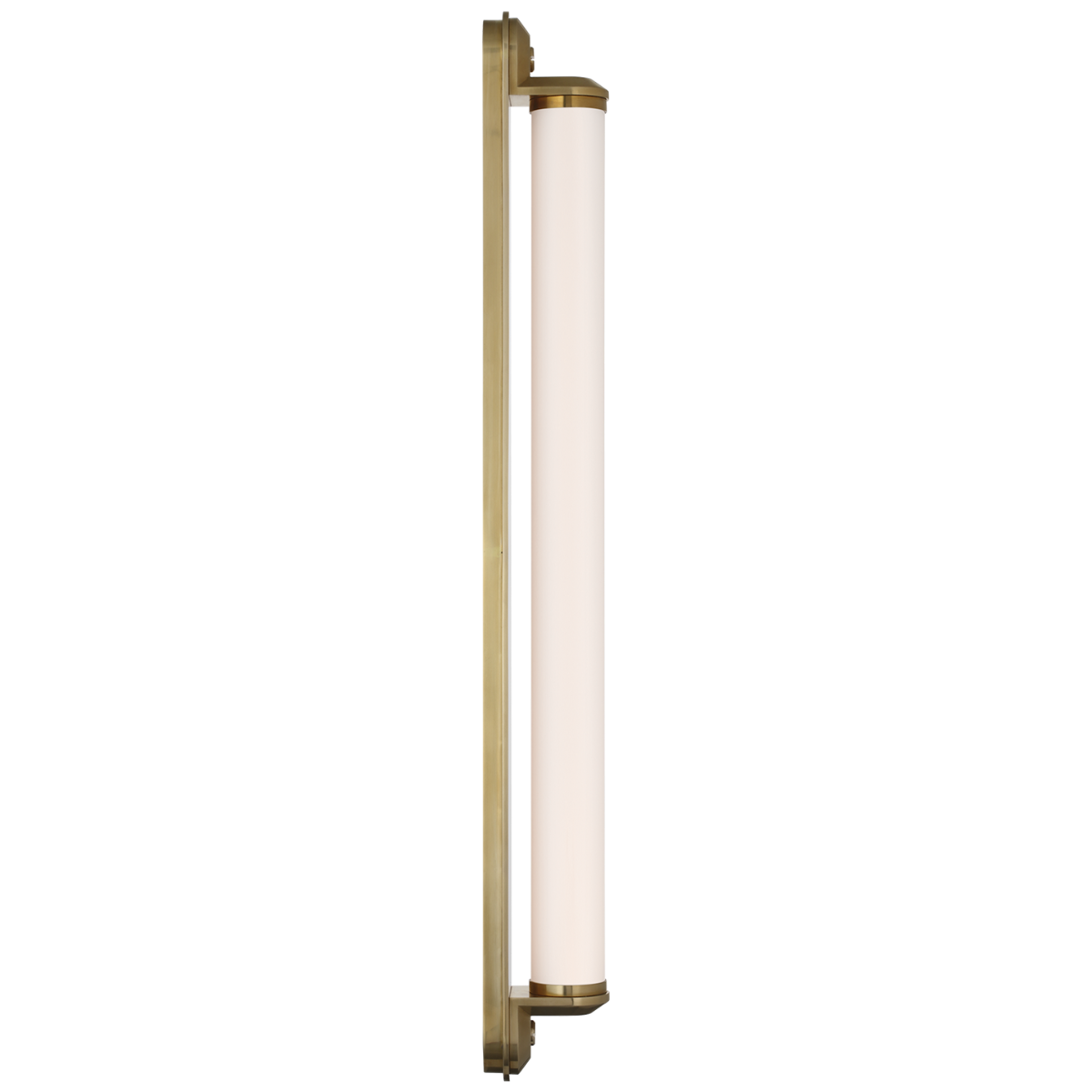 Belgrave 32" Linear Bath Light | Natural Brass | White Glass