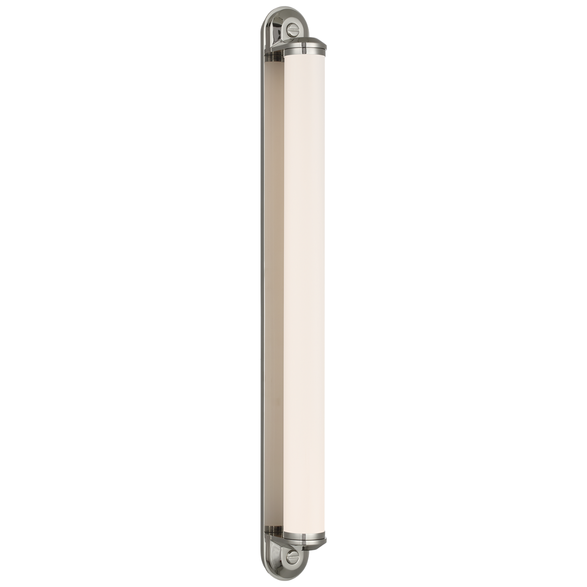 Belgrave 32" Linear Bath Light | Polished Nickel | White Glass