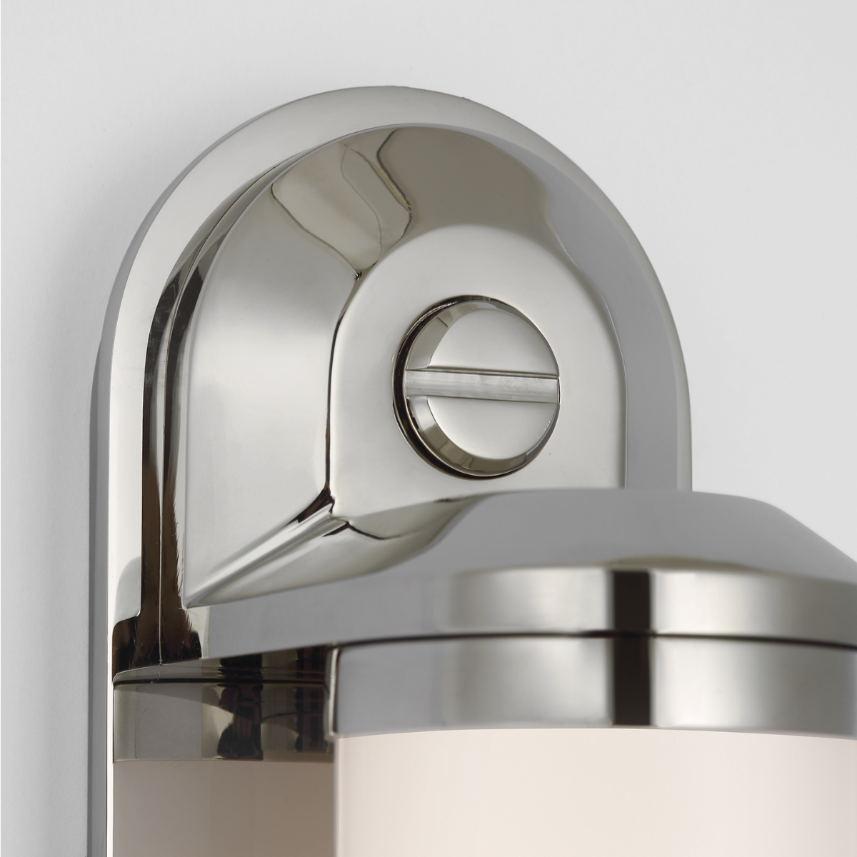 Belgrave 32" Linear Bath Light | Polished Nickel | White Glass