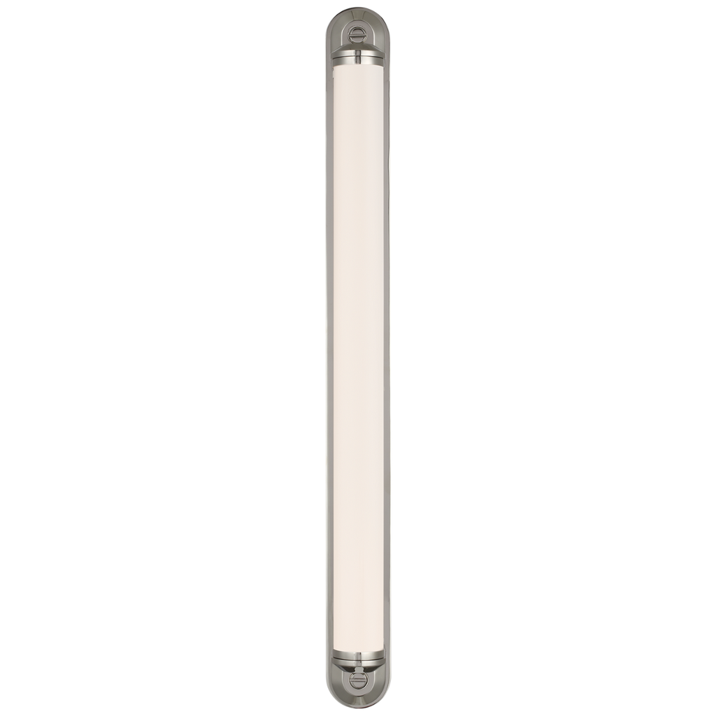 Belgrave 32" Linear Bath Light | Polished Nickel | White Glass