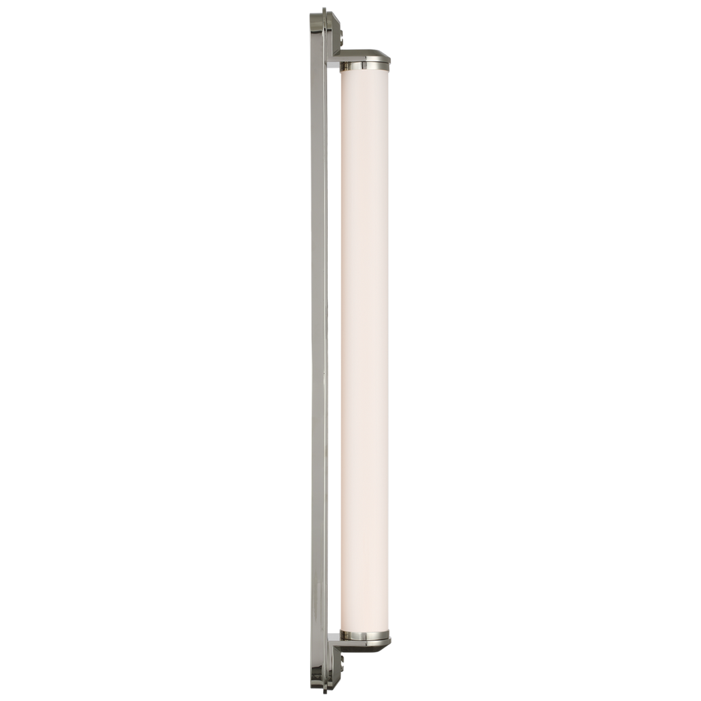 Belgrave 32" Linear Bath Light | Polished Nickel | White Glass