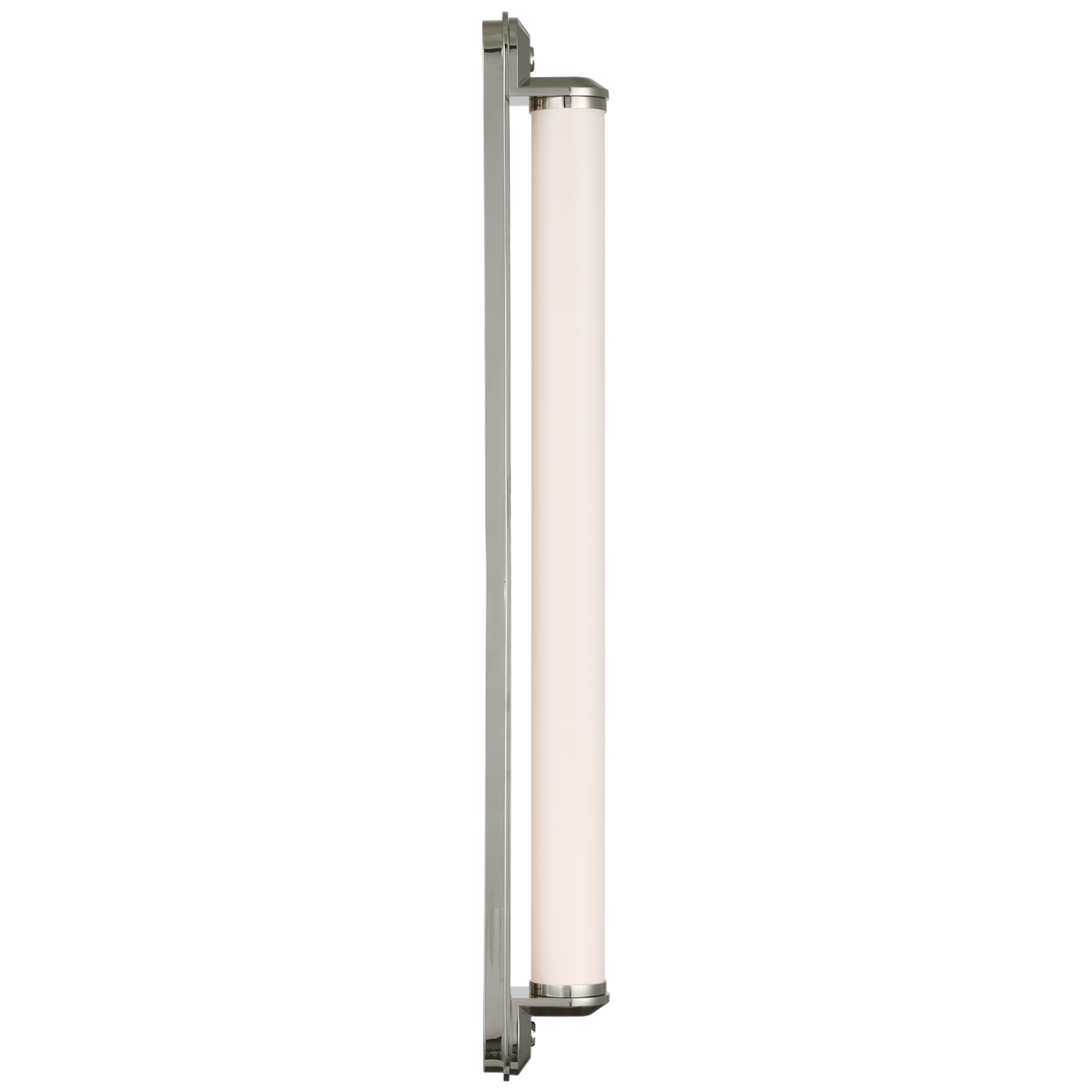 Belgrave 32" Linear Bath Light | Polished Nickel | White Glass