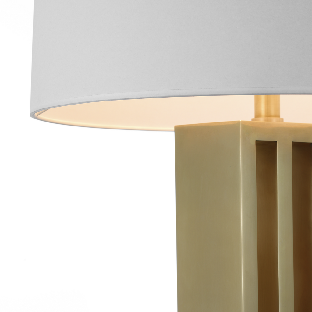 Penrose 29" Table Lamp | Natural Brass | White Paper Shade