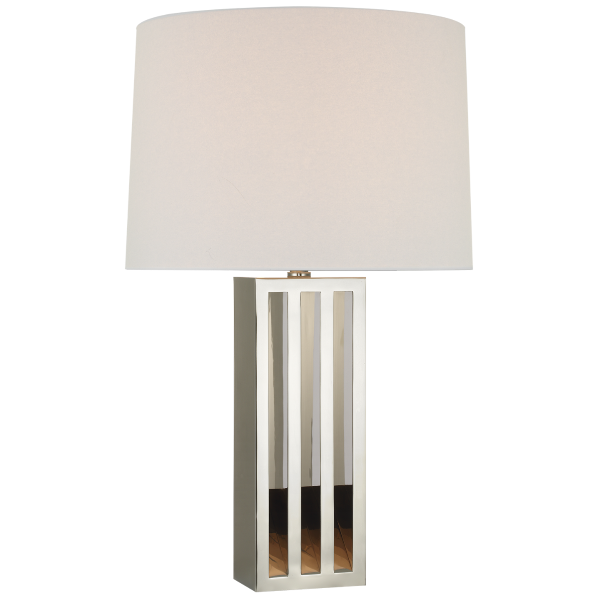 Penrose 29" Table Lamp | Polished Nickel | White Paper Shade