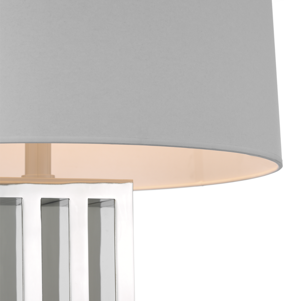 Penrose 29" Table Lamp | Polished Nickel | White Paper Shade
