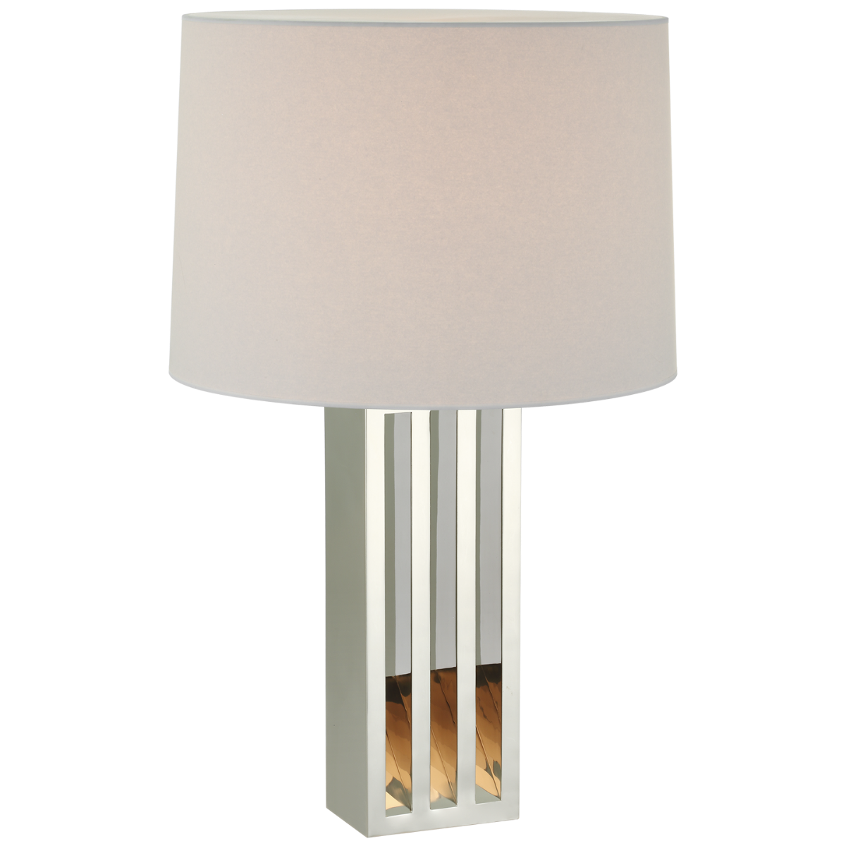 Penrose 29" Table Lamp | Polished Nickel | White Paper Shade