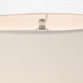 Bryant 52" Adjustable Cordless Floor Lamp | Polished Nickel | Linen Shade