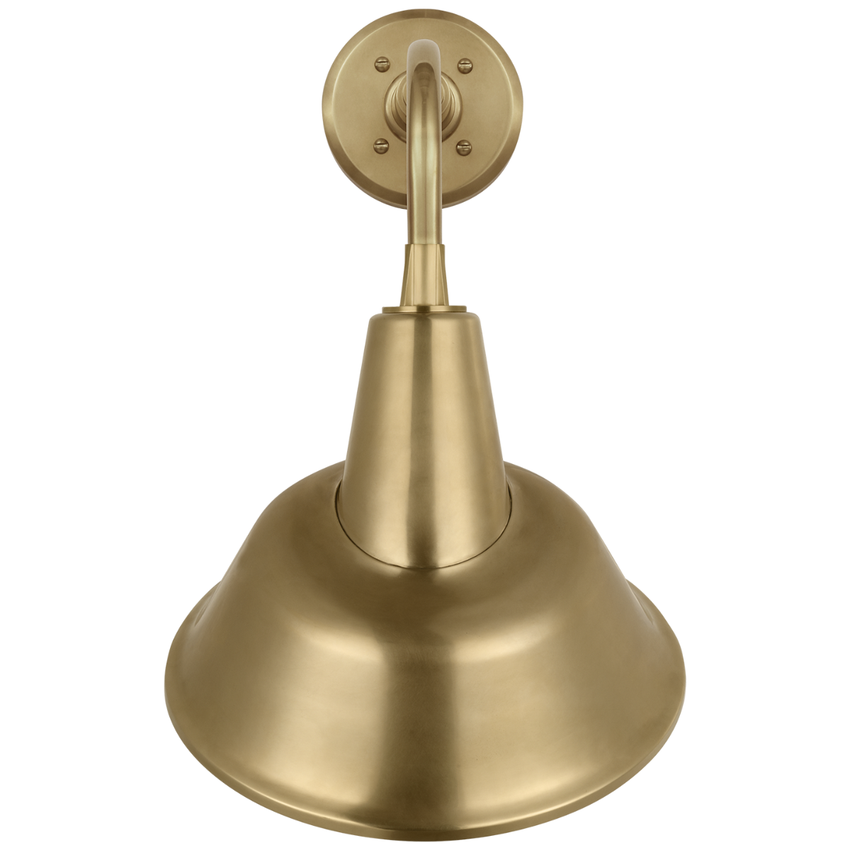 Academy 11" Rex Barn Light | Hand-Rubbed Antique Brass | 12.5 | 12.5" Hand-Rubbed Antique Brass Tilted Bowers Shade