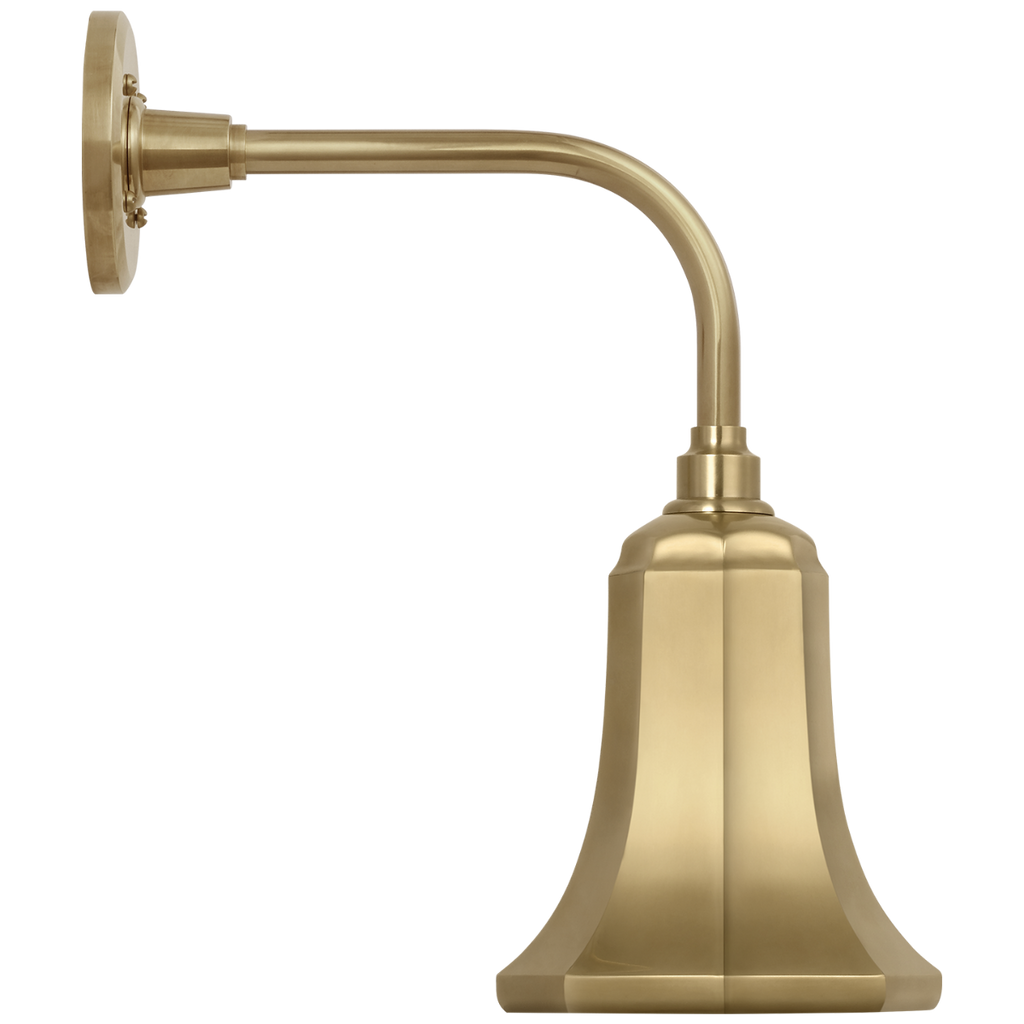 Academy 11" Rex Barn Light | Hand-Rubbed Antique Brass | 7.5 | 7.5" Hand-Rubbed Antique Brass Savannah Shade
