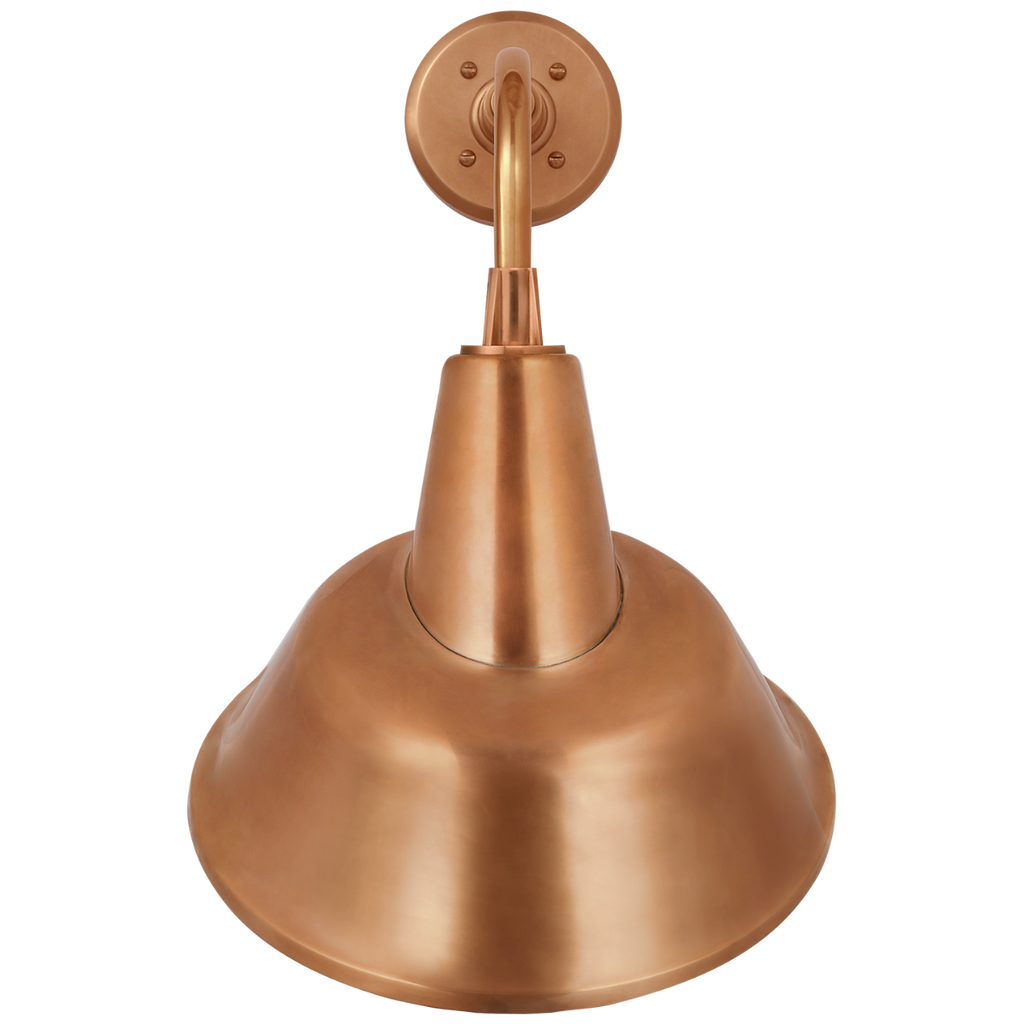 Academy 11" Rex Barn Light | Soft Copper | 12.5 | 12.5" Soft Copper Tilted Bowers Shade